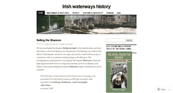 Desktop Screenshot of irishwaterwayshistory.com