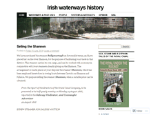 Tablet Screenshot of irishwaterwayshistory.com